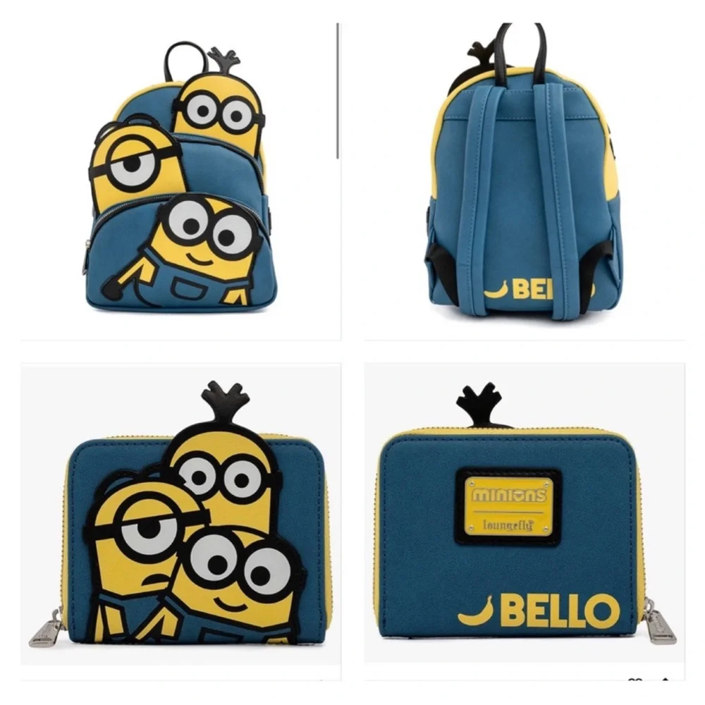 Loungefly Triple Minion Bello Mini Backpack & Wallet Set - FIRM